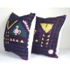 Suzani handmade pillow, Ethnic Cushion Cover, Set of Two Dec | Pillows by Vintage Pillows Store