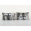 Ikat Eye Beige Pillow Cover - Set of Two Silk Pastel Velvet | Cushion in Pillows by Vintage Pillows Store
