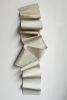 Modern 3D Textured Wall Art – Sandy Sculptural Plaster Painting – Handmade Folded Fabric Home Decor – Designers Choice | Wall Sculpture in Wall Hangings by Vaiva Art Atelier