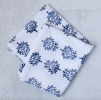 Tea Towel - Lotus, Navy | Linens & Bedding by Mended. Item made of cotton