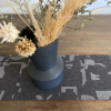 Table Runner Merino Wool Felt 'Fragment' Grey on Charcoal | Linens & Bedding by Lorraine Tuson