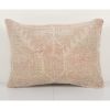 Muted Turkish Oushak Rug Pillow Muted Cover, Faded Kurdish | Sham in Linens & Bedding by Vintage Pillows Store. Item composed of cotton and fiber