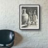 Weight of Silence - Framed Original Charcoal Drawing - Still Life | Drawings by Eman's Gallery