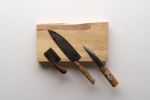 Magnetic Live Edge Knife Holder | Tableware by Alabama Sawyer. Item made of oak wood