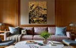 Aqua High Wave Wall Décor Gold | Decorative Objects by PlusObject