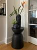 Vase Sleeve Merino Wool Felt 'Rake' Charcoal Small | Vases & Vessels by Lorraine Tuson