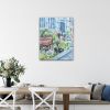Summer in Wales | Oil And Acrylic Painting in Paintings by Meredith H. Item composed of canvas in boho or eclectic & maximalism style