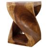 Haussmann® Wood Twist End Table 15 x 15 x 23 inch | Tables by Haussmann®