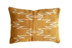 Yellow Cleo Handwoven Wool Decorative Throw Pillow Cover | Cushion in Pillows by Mumo Toronto. Item composed of cotton