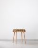 Truffle Velvet Woven Stool | Chairs by Knots Studio