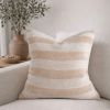 Wychmere Pillow Cover — Textured Neutral Cotton in Soft Beig | Pillows by Busa Designs