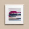 6x6 Original Collage Art | Halfmoon Bay by Shilo Ratner | Work by Shilo Ratner