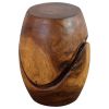 Haussmann® Wood Barrel Puzzle stand 14Dx18 in H | Stool in Chairs by Haussmann®