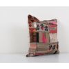 Vintage Turkish Patchwork Pillow, Bohemian Wool Designer Cus | Cushion in Pillows by Vintage Pillows Store