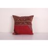 Shabby Chic Turkish Rug Pillow, Brick Red Oushak Carpet Cush | Cushion in Pillows by Vintage Pillows Store