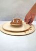 Unique Stoneware Dinner Set in Brown & Cream | Plate in Dinnerware by YomYomceramic