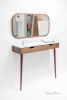 Console Hallway Table in Solid Wood and Marble Top | Console Table in Tables by Manuel Barrera Habitables. Item made of oak wood & marble