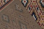 Rug & Kilim’s Moroccan Rug In Brown, Red, And Blue Diamond Patterns | Area Rug in Rugs by Rug and Kilim