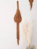 THE PIPA Modern Macrame Wall Hanging in Camel/Brown | Wall Hangings by Damaris Kovach. Item made of cotton compatible with minimalism and modern style