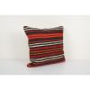 Anatolian Square Striped Kilim pillow cover | Sham in Linens & Bedding by Vintage Pillows Store. Item made of cotton