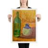 Framed Still Life Print - Still Longing in Yellow Ochre | Work by Eman's Gallery