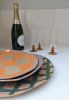 Green Gingham Serving Platter | Serveware by Rosie Gore. Item made of ceramic