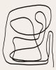 Japandi Wall Art, Large Abstract Line Art Print, Midcentury | Prints in Paintings by Capricorn Press. Item made of paper works with boho & minimalism style