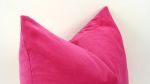 16 X 16 inches // cerise pink velvet pillow case // hot pink | Pillows by velvet + linen