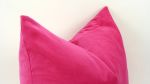 cerise pink velvet pillow case // hot pink velvet cushion | Pillows by velvet + linen