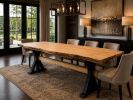 Rustic Luxe Maple Farmhouse Table | Dining Table in Tables by Pelican State Woodworks