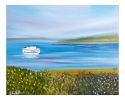 Ferry Passing West Chop (Horizontal) | Prints by Neon Dunes by Lily Keller. Item composed of paper