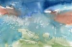 Sea Spray | Watercolor Painting in Paintings by Brazen Edwards Artist. Item composed of paper