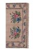 Handwoven Floral Needlepoint Embroided Kilim Rug - Turkish | Area Rug in Rugs by Vintage Pillows Store. Item composed of wool and fiber