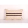 Vintage Hemp Turkish Kilim Pillow, Organic Wool Natural Turk | Cushion in Pillows by Vintage Pillows Store