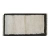 Turkey Shaggy Rug, White Hand Woven Soft Mohair Wool Long | Runner Rug in Rugs by Vintage Pillows Store. Item made of cotton with fiber