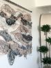 mountain wall hanging neutral tones and textures fiber art | Tapestry in Wall Hangings by Rebecca Whitaker Art. Item composed of cotton and fiber in boho or contemporary style