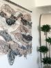 Boho Modern Woven Wall Tapestry for Large Wall "The Process" | Wall Hangings by Rebecca Whitaker Art. Item composed of cotton and fiber in boho or contemporary style