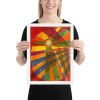 Framed Print - Solar Burst - Geometric Abstract Art | Work by Eman's Gallery