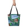 Tote Bag - River Melody - Impressionist Landscape Art | Work by Eman's Gallery