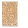 Suzani Tan Pastel Tapestry - Neutral Uzbek Wall Hanging or B | Tablecloth in Linens & Bedding by Vintage Pillows Store