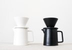 White Ceramic Pour Over Set | Cup in Drinkware by Vanilla Bean