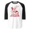 "Simkins Wizard" 3/4 Sleeve Raglan Shirt | Work by Greg "CRAOLA" Simkins