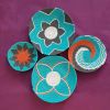 Set of 4 African Plates Baskets Wall Hanging | Ornament in Decorative Objects by Sarmal Design
