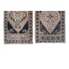 Soft Color Pair of Small Turkish Rug Floor Mats, Traditional | Area Rug in Rugs by Vintage Pillows Store. Item composed of cotton and fiber