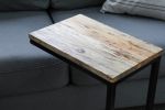 Spalted Maple Side C Table | Side Table in Tables by Hazel Oak Farms. Item made of oak wood with metal