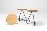 James End Table | Tables by Tronk Design. Item made of oak wood with metal