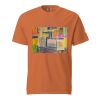 Unisex T-Shirt - The Hearth Quilt - Folk Abstract Patchwork | Work by Eman's Gallery