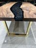 Black Walnut Epoxy Resin Table, Custom Dining Table | Tables by Tinella Wood. Item made of walnut works with contemporary & modern style