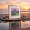 6x6 Original Collage Art | Fields by Shilo Ratner | Work by Shilo Ratner