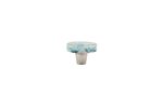 Pebbles Turquoise Circle Knob | Hardware by Windborne Studios. Item composed of fabric and glass